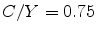  C/Y=0.75