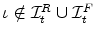  \iota \notin \mathcal{I}_{t}^{R}\cup \mathcal{I}_{t}^{F}