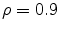  \rho =0.9