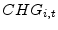  CHG_{i,t}