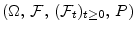  (\Omega,\,\mathcal{F},\,(\mathcal{F}_{t})_{t\geq 0},\,P)