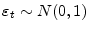  \varepsilon_t \sim N(0,1)
