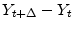 \displaystyle Y_{t+\Delta }-Y_{t}