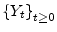  {\{Y_{t}\}}_{t\geq0}