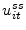  u_{it}^{ss}