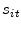  s_{it}