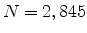  N=2,845