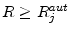  R\geq R_{j}^{aut}