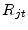  R_{jt} 