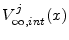  V_{\infty,int}^j(x)