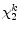  \chi_{2}^{k}