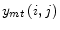  y_{mt}\left( i,j\right) 