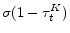  \sigma(1-\tau^K_t)