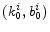  (k_{0}^{i},b_{0}^{i})