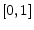  [0,1]