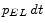  p_{EL}\,dt