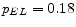  p_{EL}=0.18