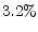  3.2\%