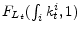  F_{L_t}(\int_{i}k^i_t,1)
