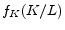  f_{K}(K/L)