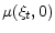 \displaystyle \mu (\xi_t ,0)