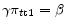 \gamma \pi _{t{\rm t}1}=\beta 