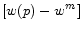  \left[w(p)-w^m\right]