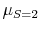  \mu_{S=2}
