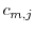  c_{m,j}