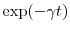  \exp(-\ensuremath{\gamma}t)