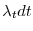  \ensuremath{\lambda}_tdt
