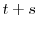  t+s