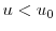  u<u_0
