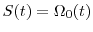  S(t)=\Omega_0(t)