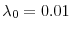  \ensuremath{\lambda}_0=0.01