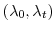  (\ensuremath{\lambda}_0,\ensuremath{\lambda}_t)
