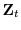  \ensuremath{\mathbf Z}_t