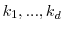  k_1,...,k_d