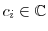  c_i\in\ensuremath{\mathbb{C}}