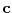  \mathbf {c}