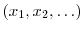  (x_1,x_2,\ldots)