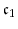 \displaystyle \ensuremath{\mathfrak{c}}_1