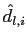 $ \hat{d }_{l,i}$