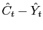 $ \hat{C}_{t}-\hat{Y}_{t}$