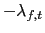 $\displaystyle -\lambda_{f,t}$
