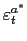 $\displaystyle \varepsilon_{t}^{a^{\ast}} $