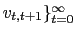 $ v_{t,t+1}\}_{t=0}^{\infty}$