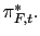 $ \pi_{F,t}^{\ast}.$