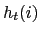 $ h_{t}(i)$