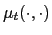 $ \mu_{t}(\cdot,\cdot)$